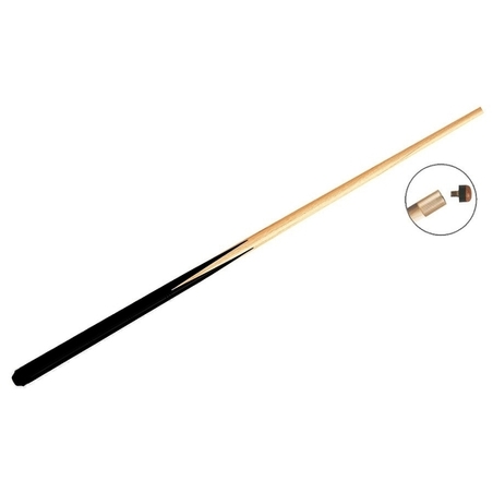 Queue billard standard 123 cm 1pc - virole laiton & embout vissé 11 mm - Q100