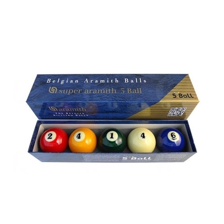 Jeu de Billes de billard Super Aramith 5 Ball - A142