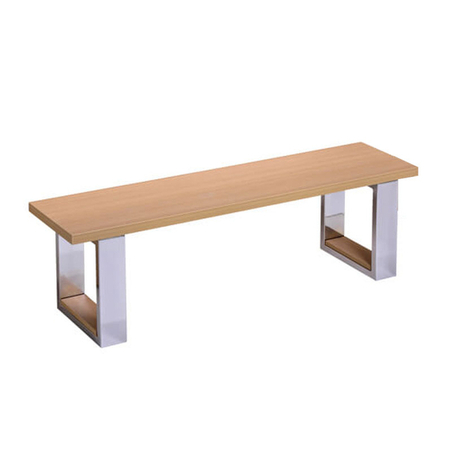 Banc en métal Chêne Clair Assise Bois - BANB67CC