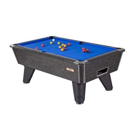 Billard Winner Dom 7ft Suprême Noir Marbré - W549NM