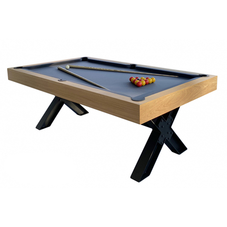 Billard Pool Wood & Steel 7ft en Chêne Massif - BP100WS