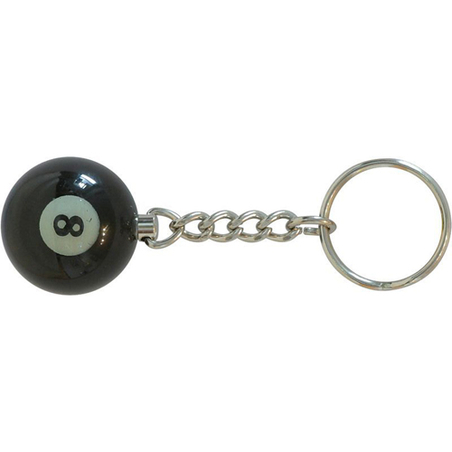 Porte-clefs boule de billard n°8 - A372