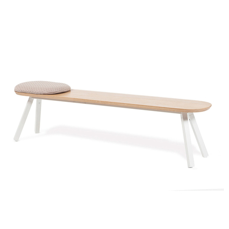 Banc You and Me Blanc-Chêne Clair180 - BYM180BC