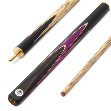 Queue billard pool et snooker PRO147 Crucible Purple 9,5 mm 3/4   mini butt - QFC9516