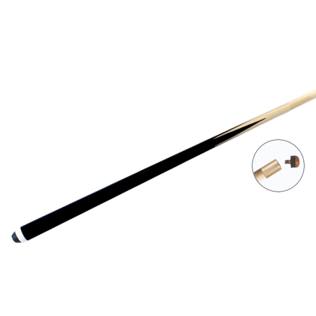 Queue billard standard 145 cm 1pc - Virole Laiton & Embout vissé 11mm - Q101