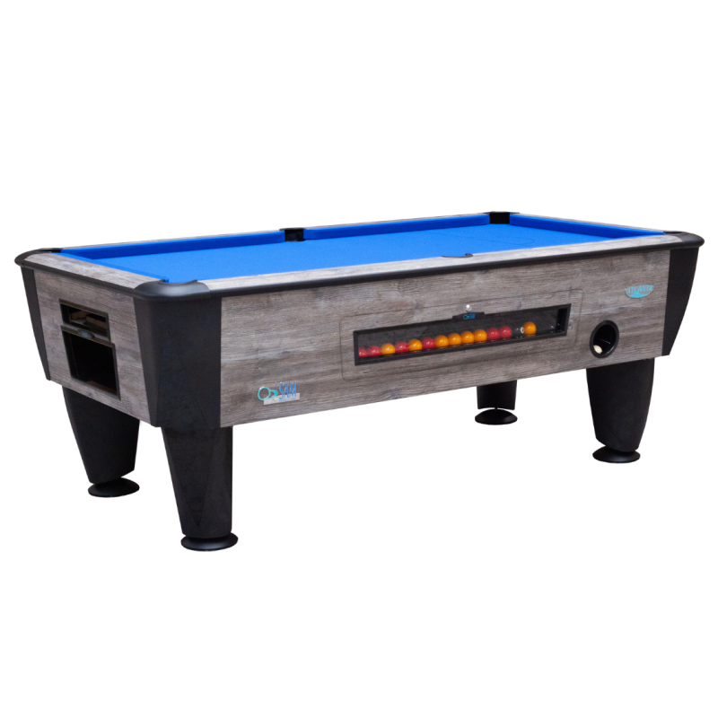 Billard Pool Atlantic Blue Oak 6ft à monnayeur électronique - W945BO