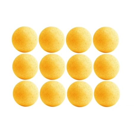 Lot de 12 balles de Baby Foot Jaune - 996J