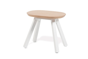 Tabouret You and Me Blanc-Chêne Clair 50