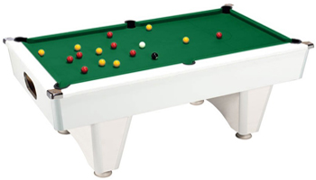 Installation d'un billard deux pieds