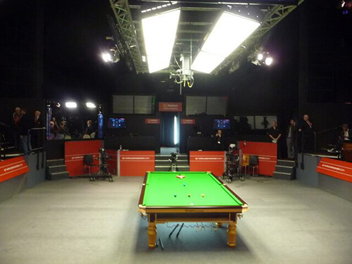 Le Crucible Theater, un temple du snooker qui a vu Stephen Hendry remporter sept titres mondiaux